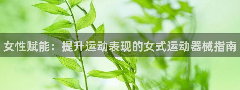 尊龙登录首页：女性赋能：提升运动表现的女式运动器械指